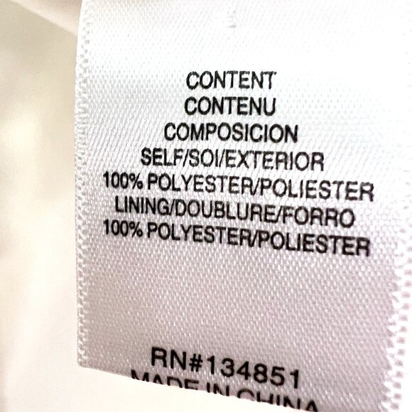 WAYF White Blouse Womens Size Large V-Neck Lace Trim Knotted Cropped Feminine - Picture 14 of 14